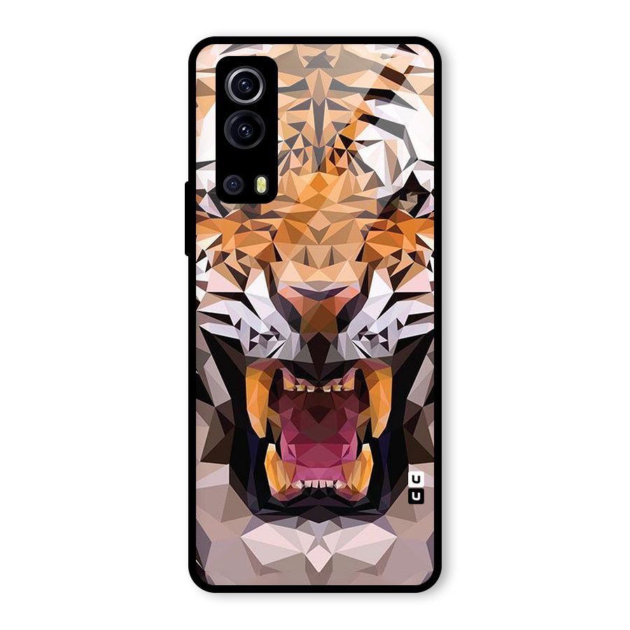 Tiger Abstract Art Glass Back Case for Vivo iQOO Z3