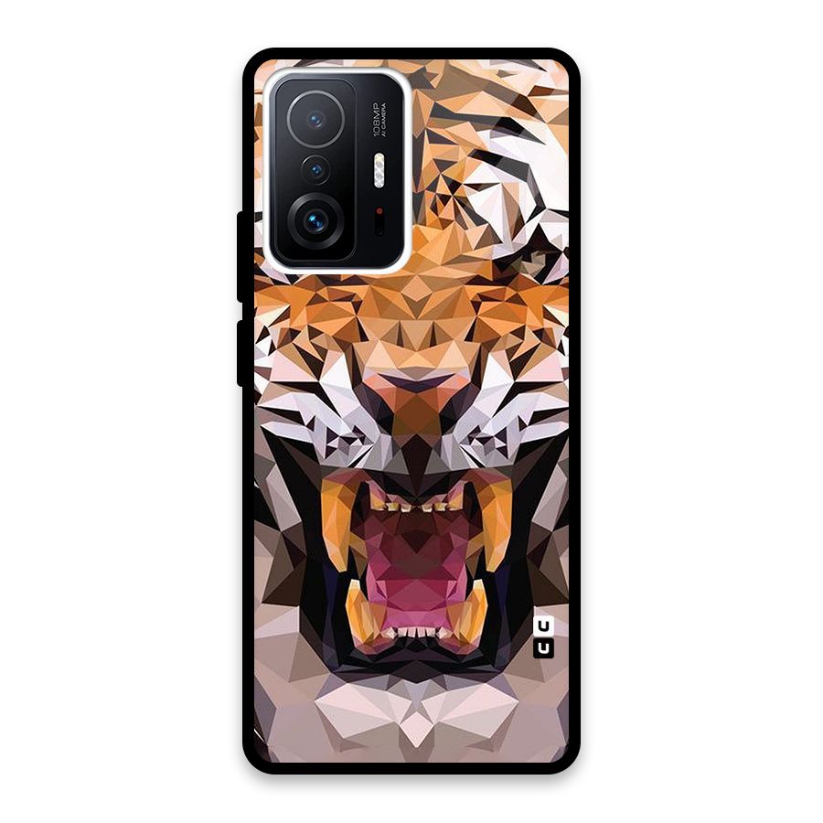 Tiger Abstract Art Glass Back Case for Xiaomi 11T Pro