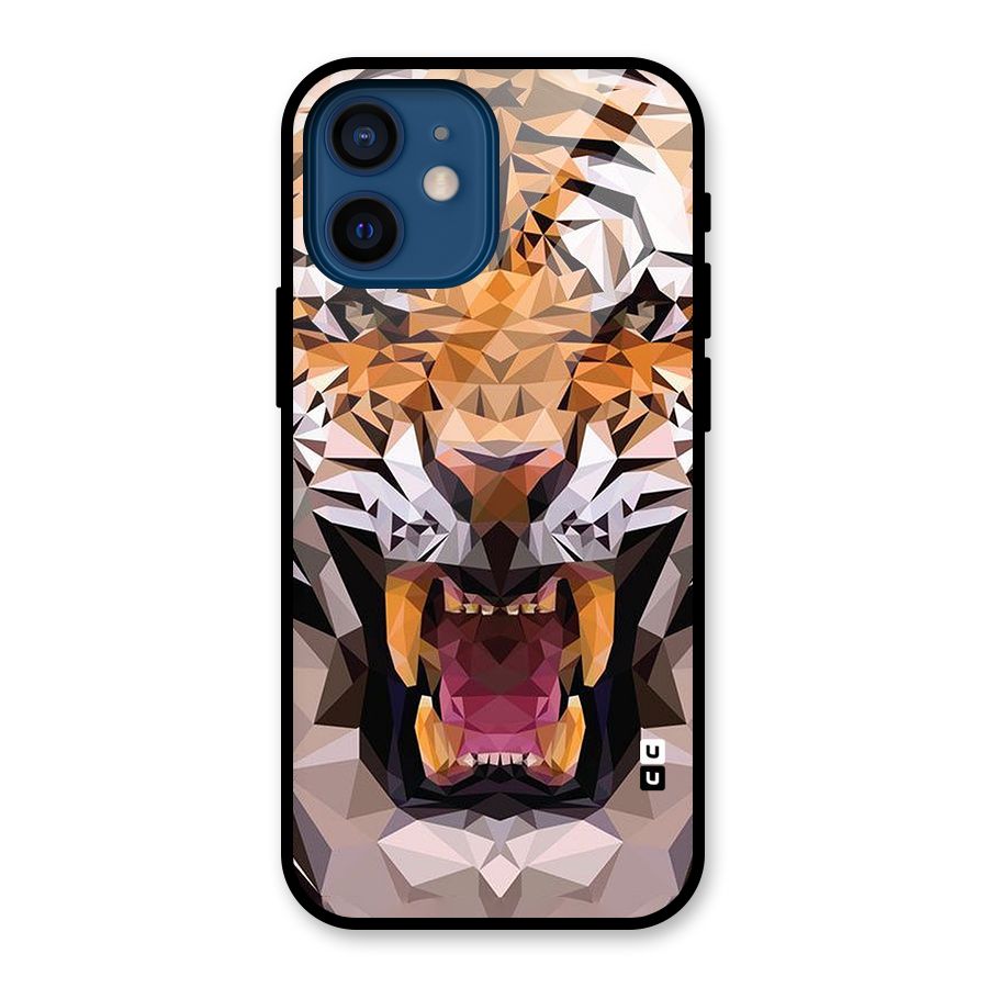 Tiger Abstract Art Glass Back Case for iPhone 12 Mini
