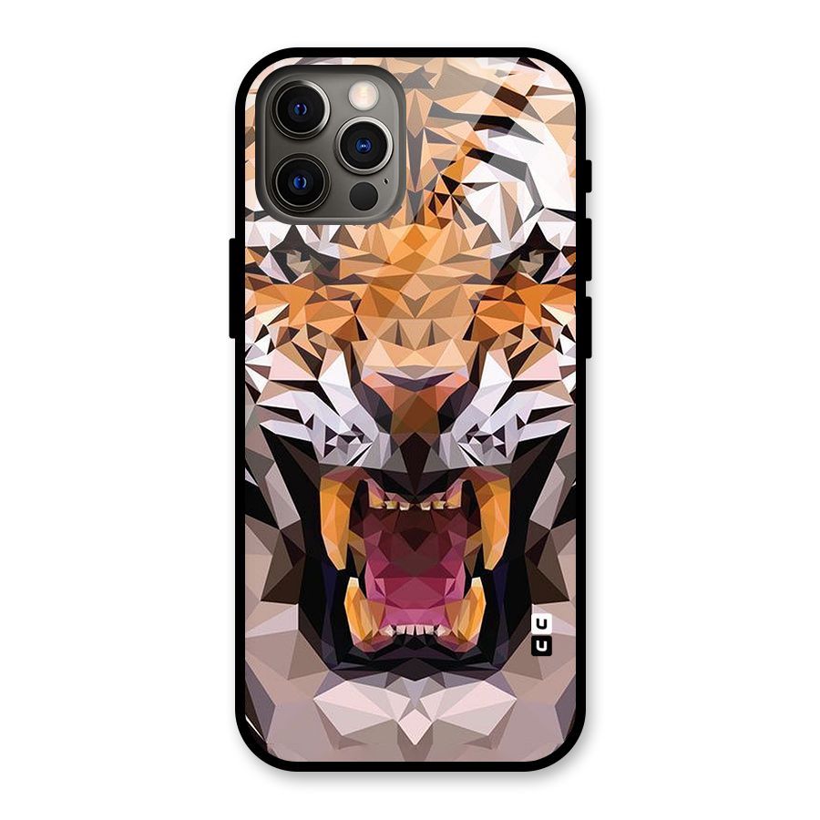 Tiger Abstract Art Glass Back Case for iPhone 12 Pro