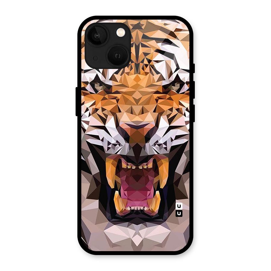 Tiger Abstract Art Glass Back Case for iPhone 13