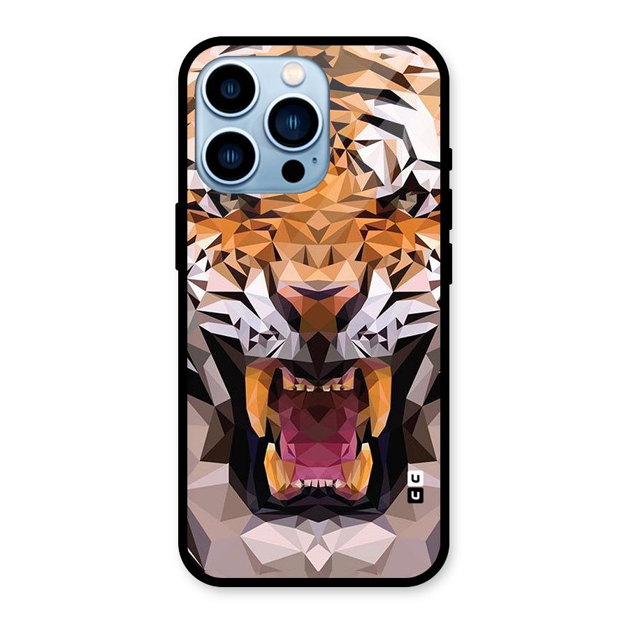 Tiger Abstract Art Glass Back Case for iPhone 13 Pro