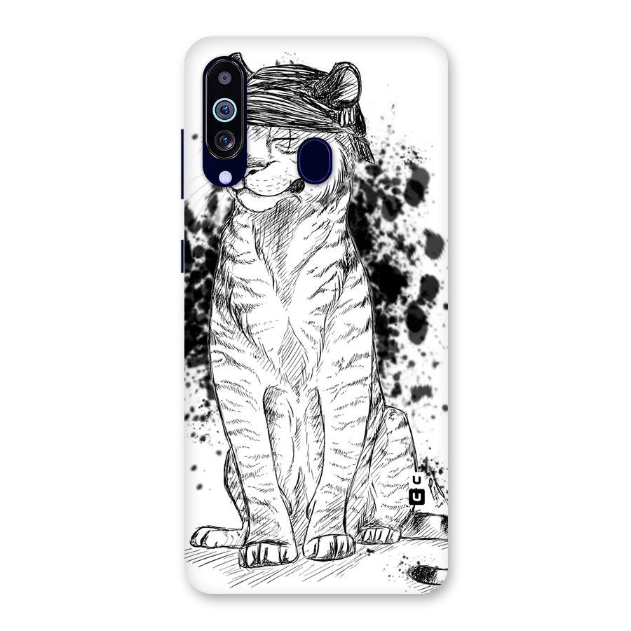 Tiger Wink Back Case for Galaxy A60