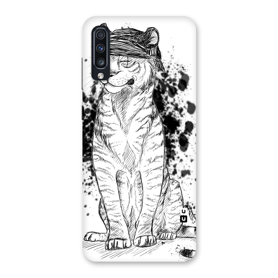 Tiger Wink Back Case for Galaxy A70