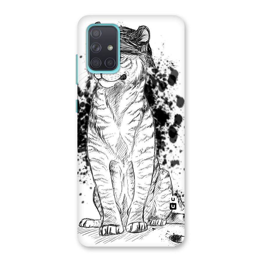 Tiger Wink Back Case for Galaxy A71