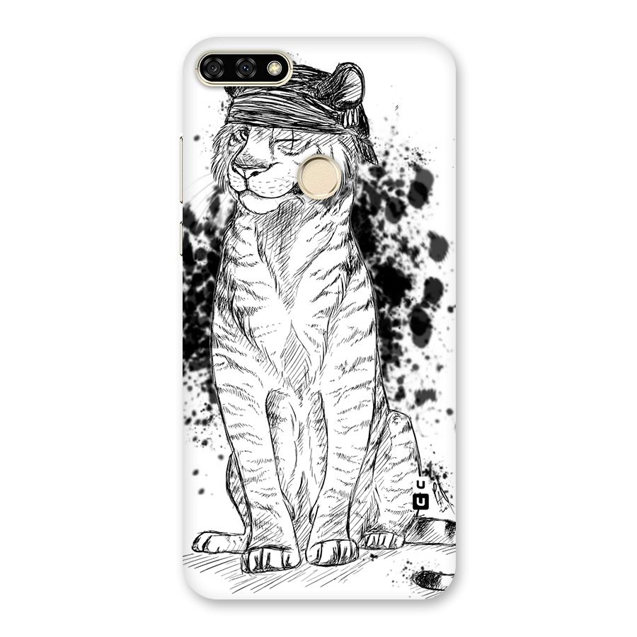 Tiger Wink Back Case for Honor 7A