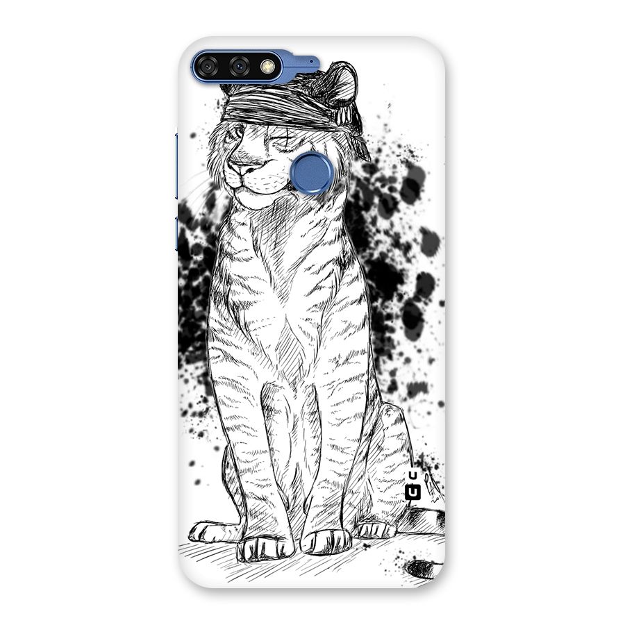 Tiger Wink Back Case for Honor 7C