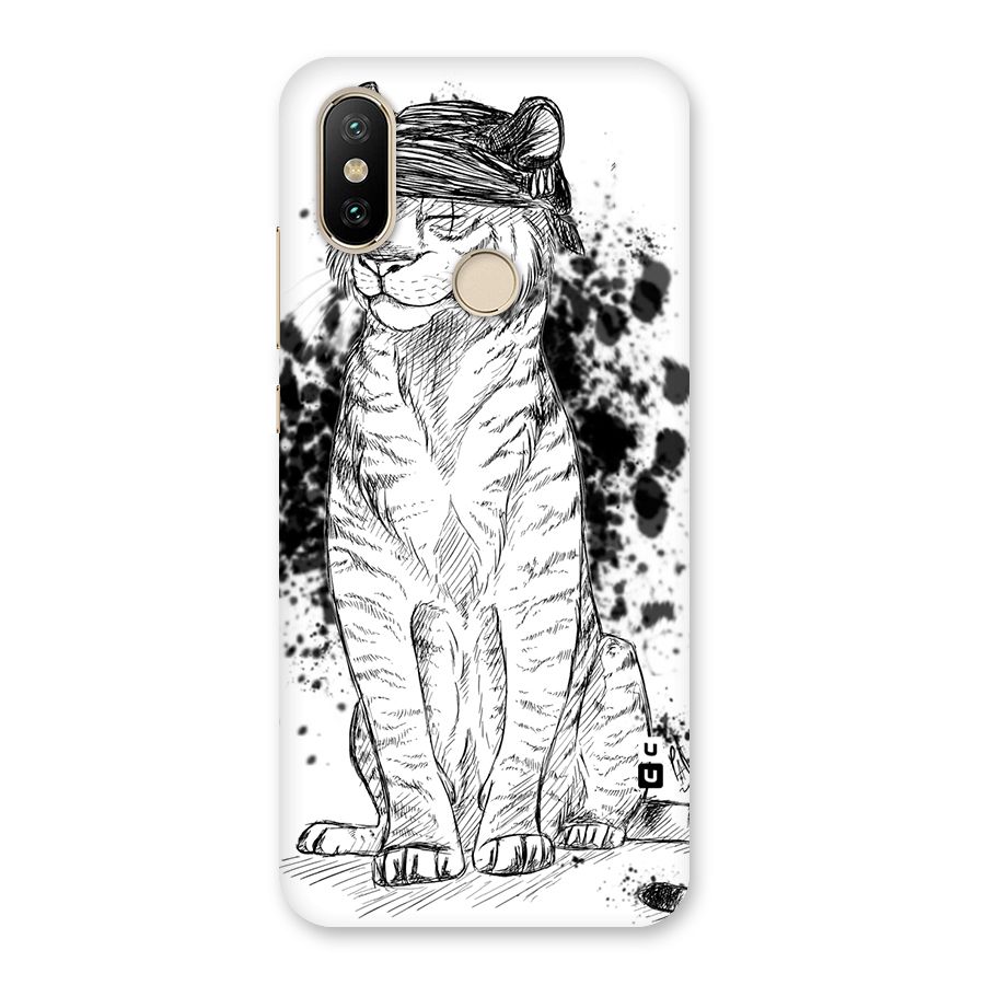 Tiger Wink Back Case for Mi A2