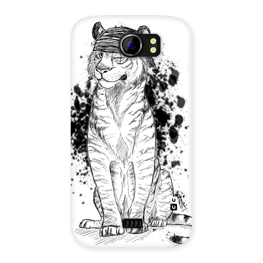 Tiger Wink Back Case for Micromax Canvas 2 A110