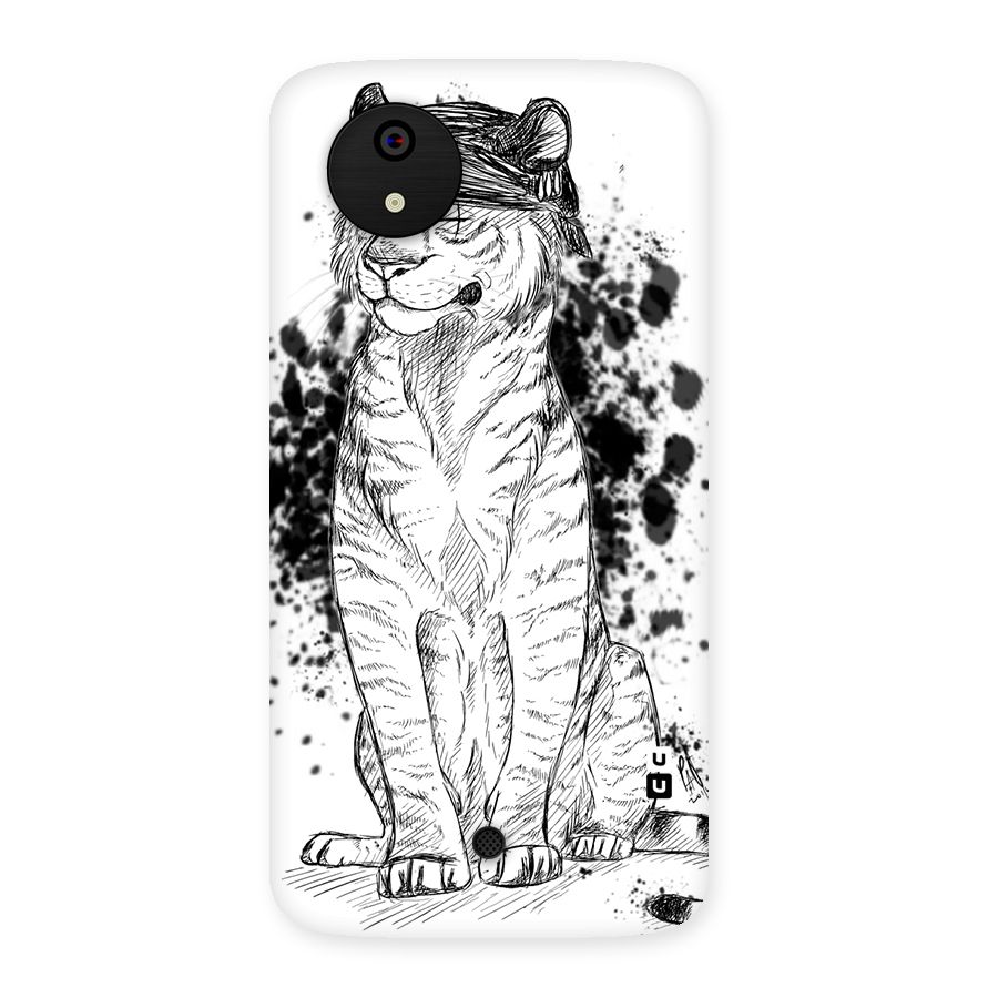 Tiger Wink Back Case for Micromax Canvas A1