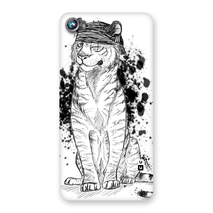 Tiger Wink Back Case for Micromax Canvas Fire 4 A107