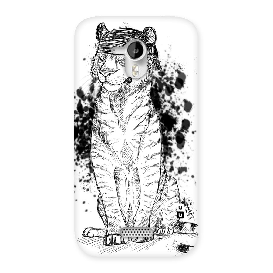 Tiger Wink Back Case for Micromax Canvas HD A116