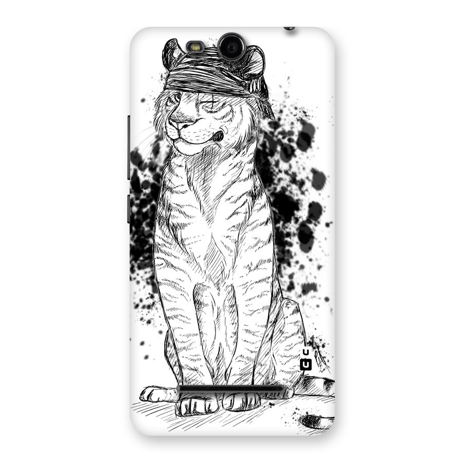 Tiger Wink Back Case for Micromax Canvas Juice 3 Q392