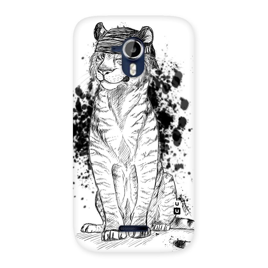 Tiger Wink Back Case for Micromax Canvas Magnus A117