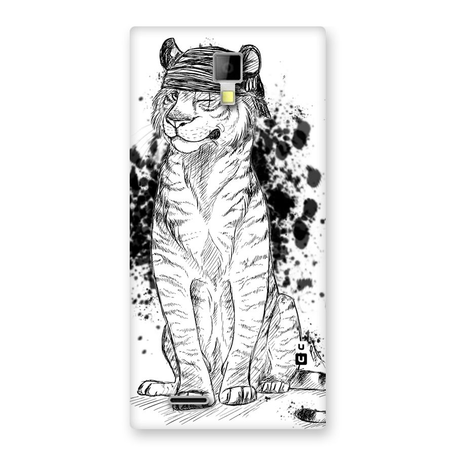 Tiger Wink Back Case for Micromax Canvas Xpress A99
