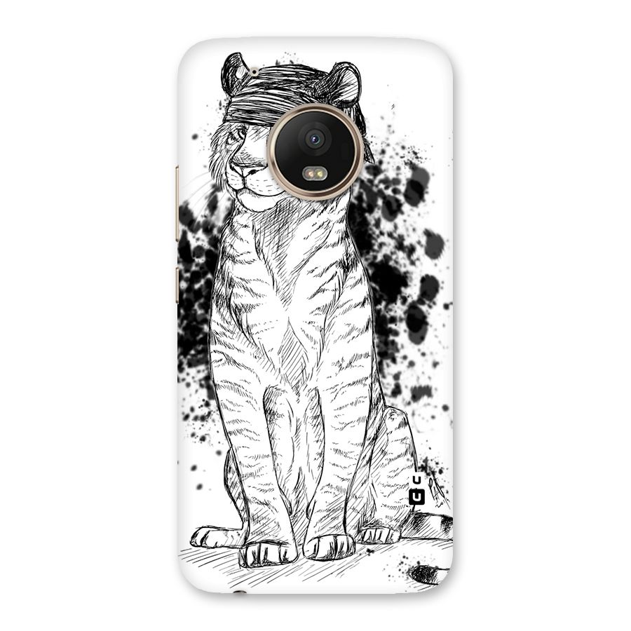 Tiger Wink Back Case for Moto G5 Plus
