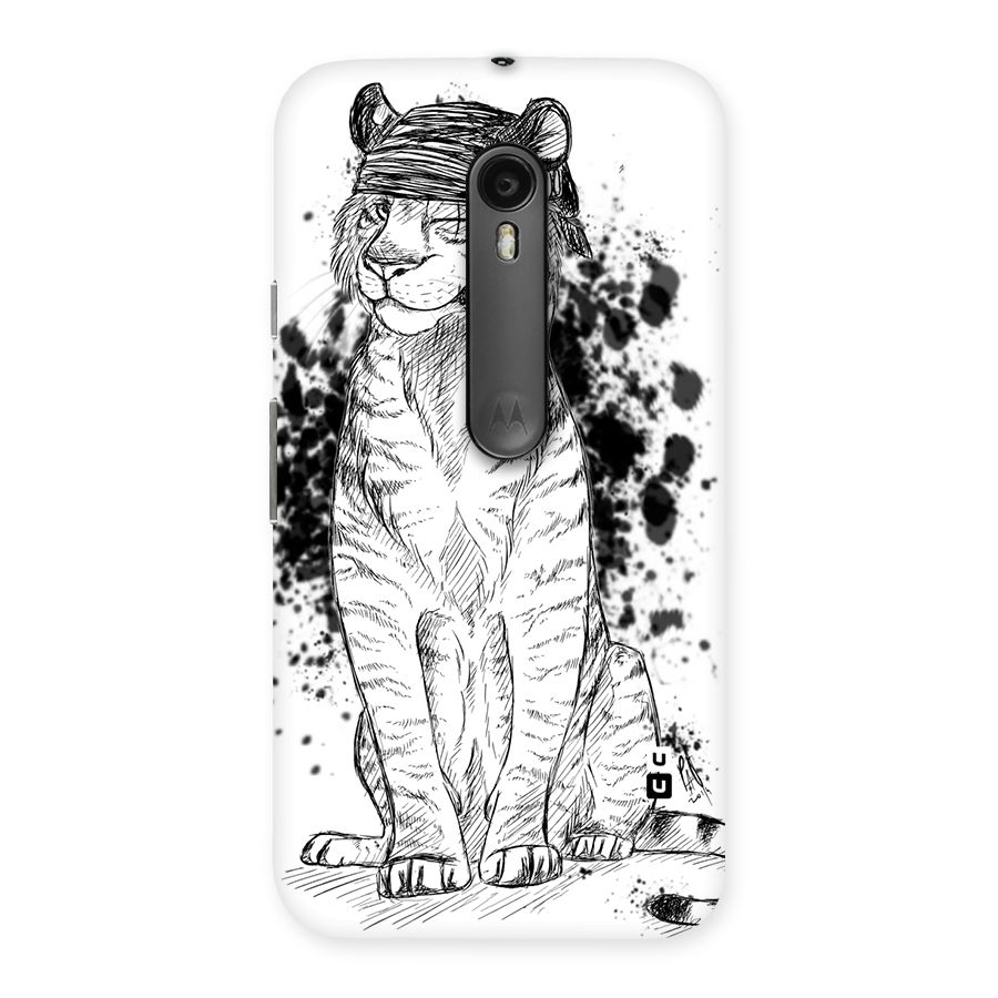 Tiger Wink Back Case for Moto G Turbo