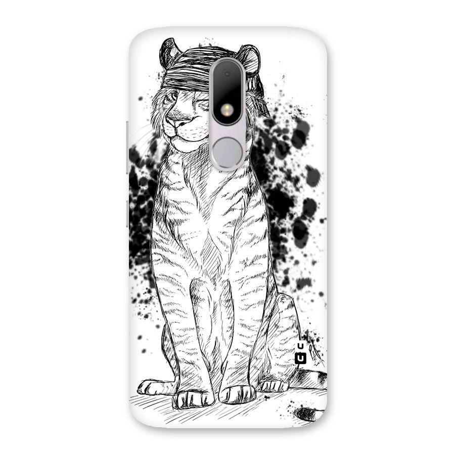 Tiger Wink Back Case for Moto M