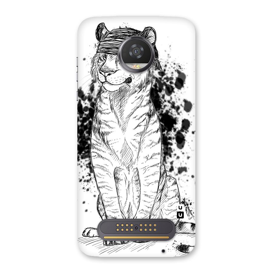 Tiger Wink Back Case for Moto Z2 Play
