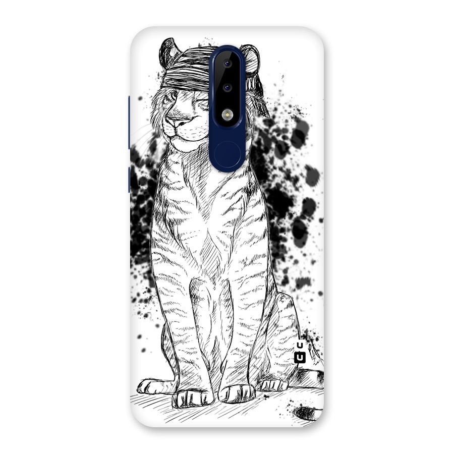 Tiger Wink Back Case for Nokia 5.1 Plus