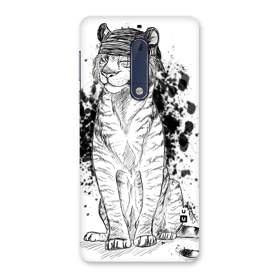 Tiger Wink Back Case for Nokia 5