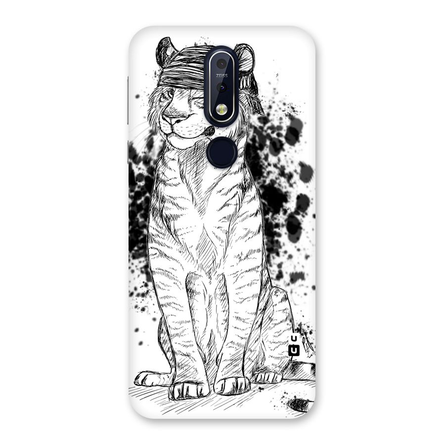 Tiger Wink Back Case for Nokia 7.1