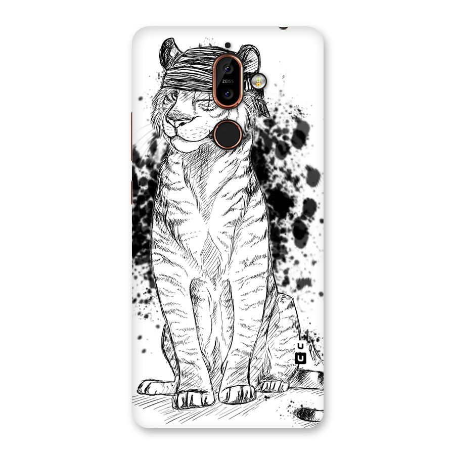 Tiger Wink Back Case for Nokia 7 Plus