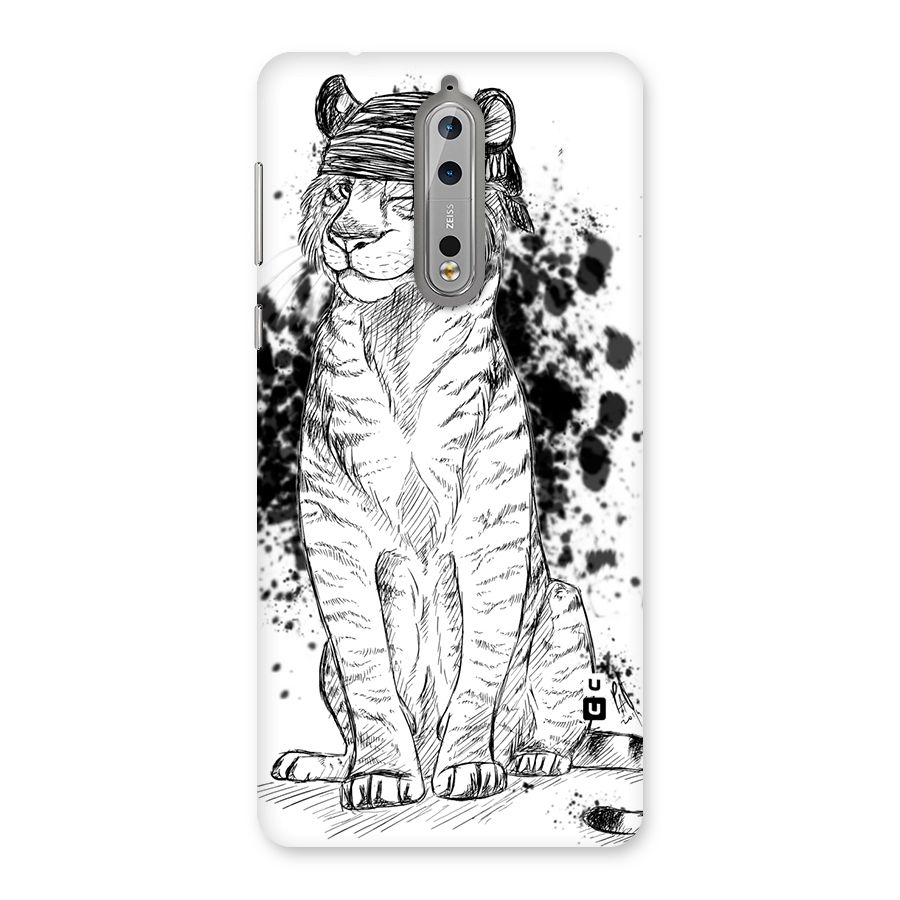 Tiger Wink Back Case for Nokia 8