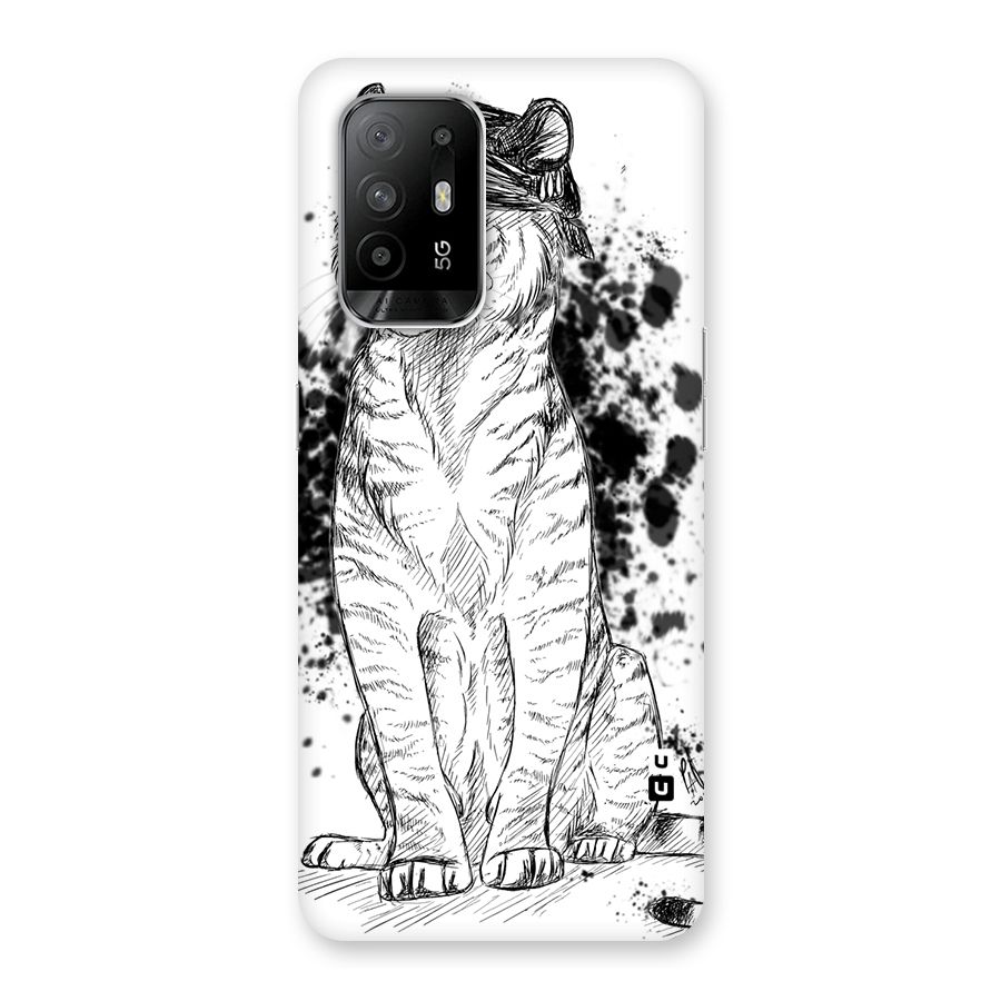 Tiger Wink Back Case for Oppo F19 Pro Plus 5G