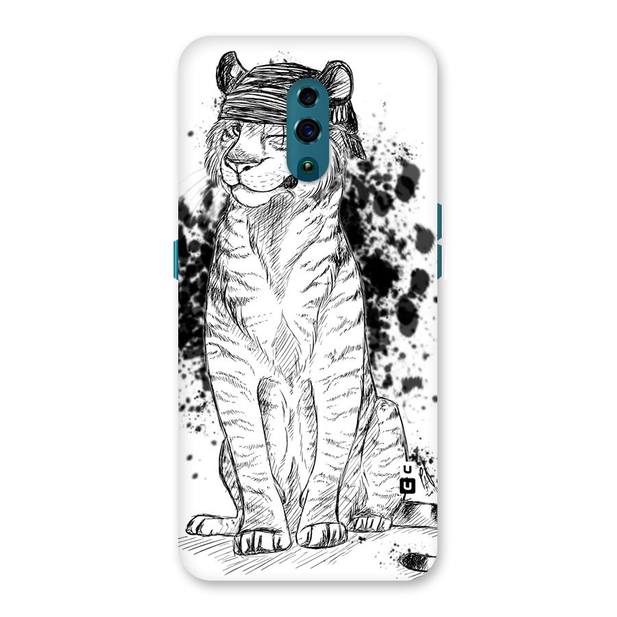 Tiger Wink Back Case for Oppo Reno