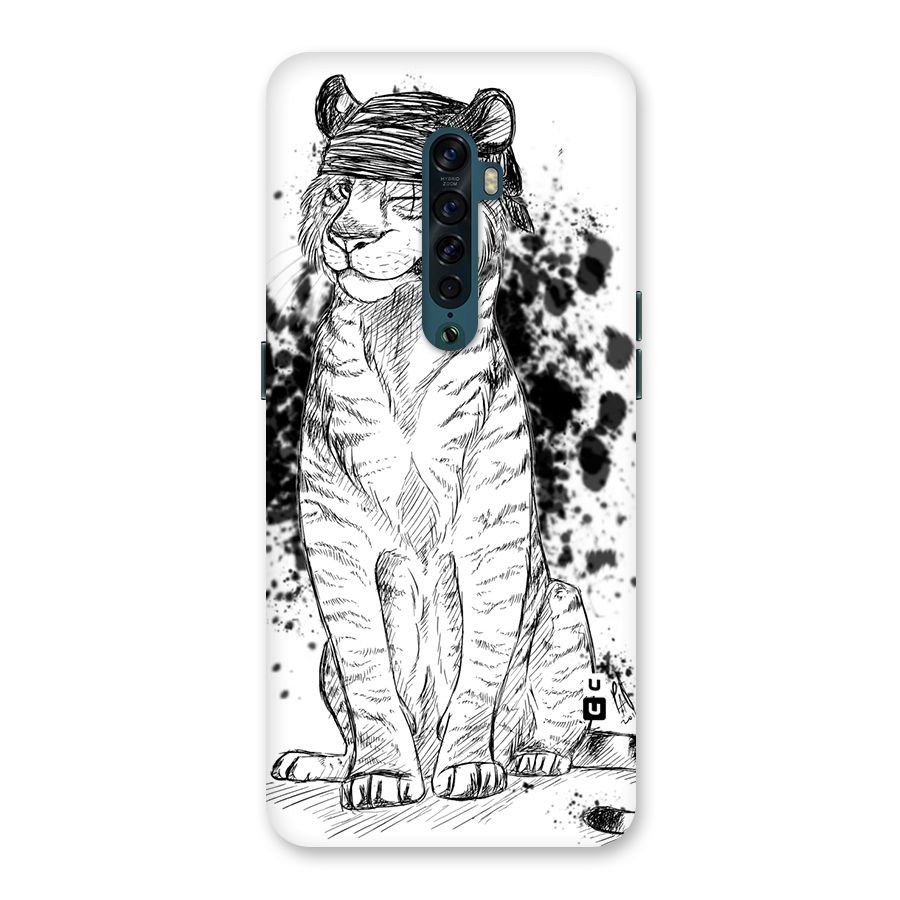 Tiger Wink Back Case for Oppo Reno2