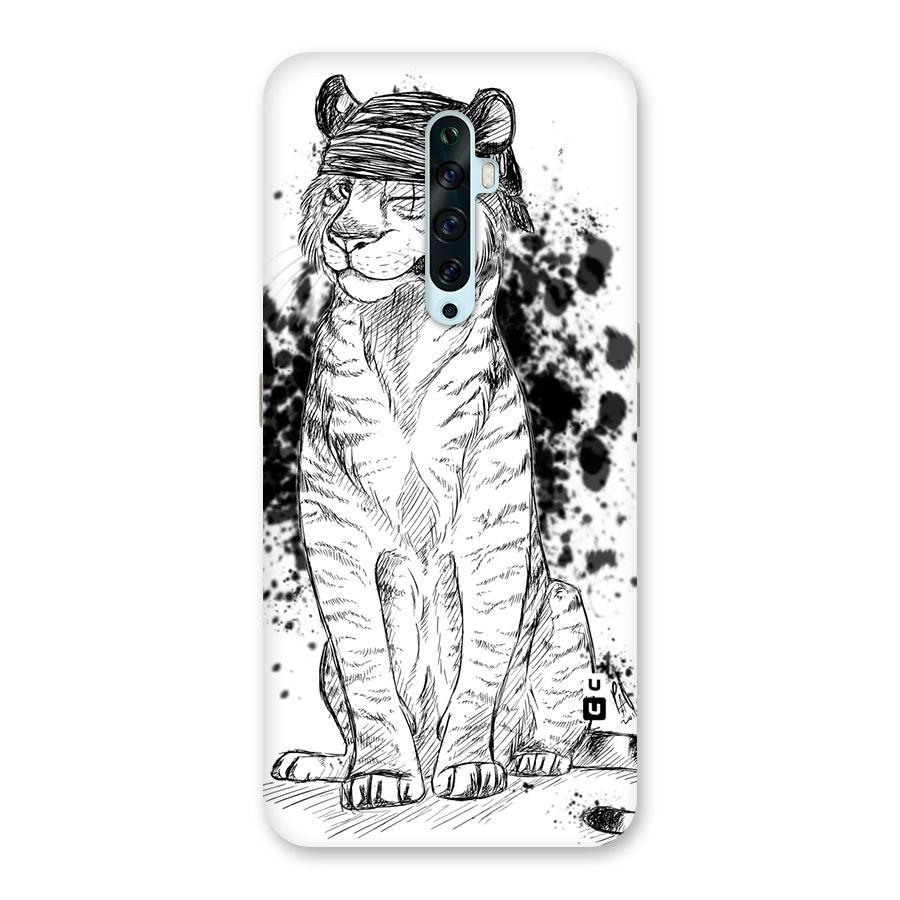 Tiger Wink Back Case for Oppo Reno2 F