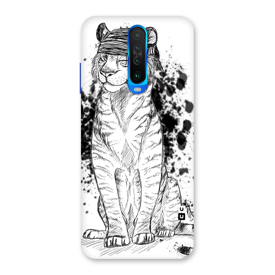 Tiger Wink Back Case for Poco X2
