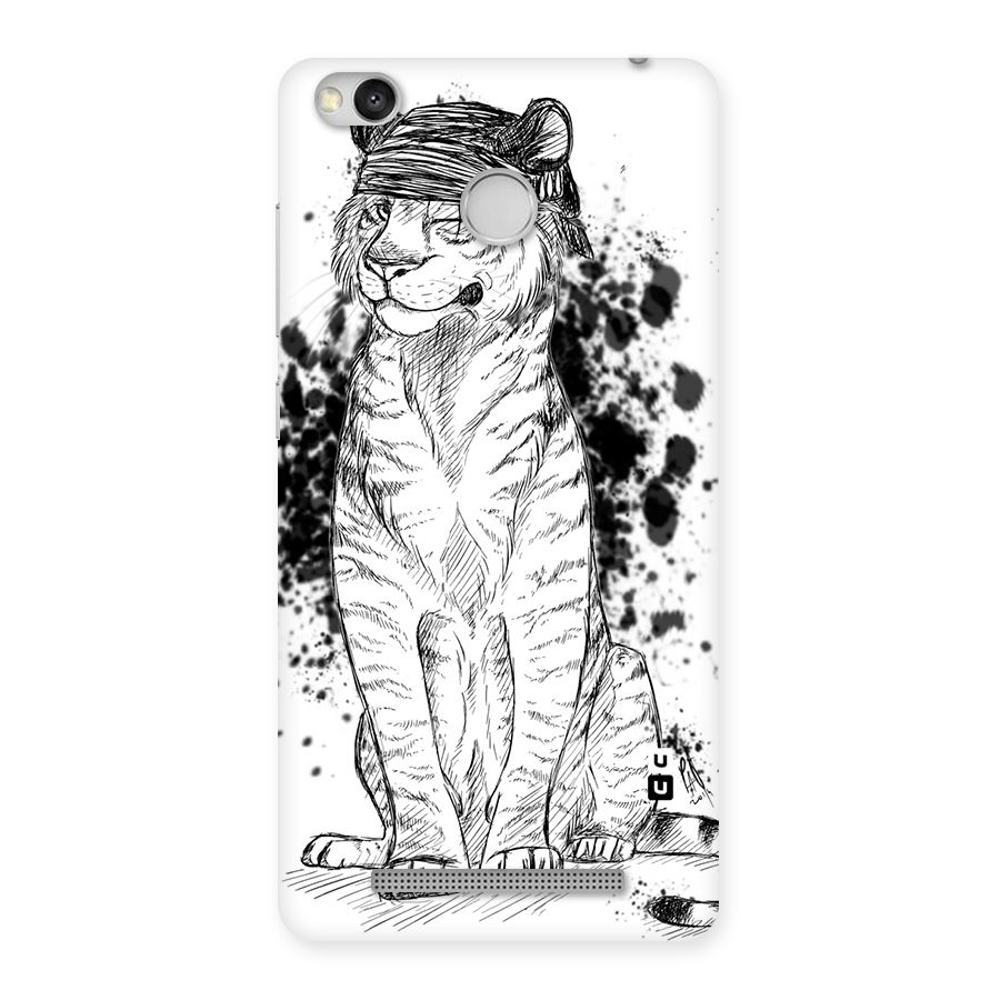 Tiger Wink Back Case for Redmi 3S Prime