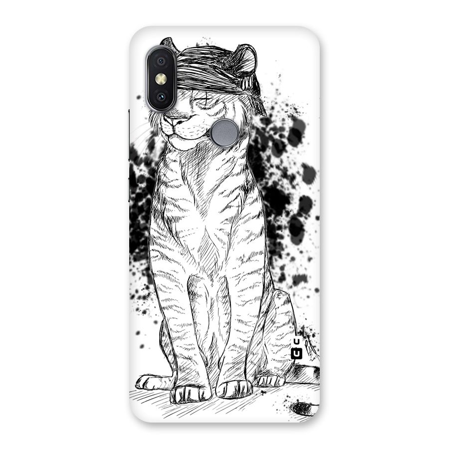 Tiger Wink Back Case for Redmi Y2