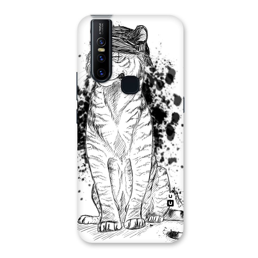 Tiger Wink Back Case for Vivo V15