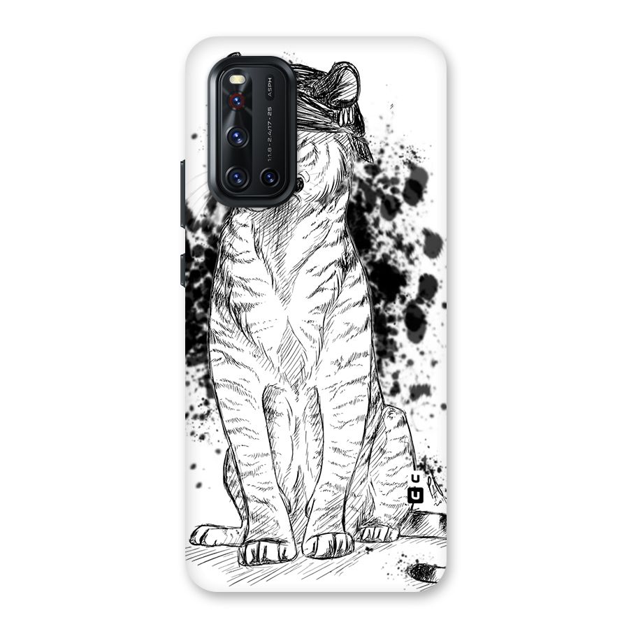 Tiger Wink Back Case for Vivo V19