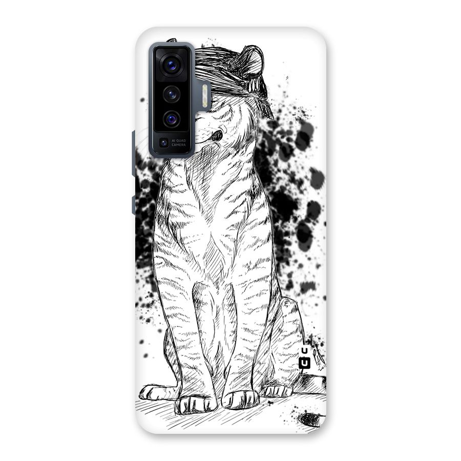 Tiger Wink Back Case for Vivo X50