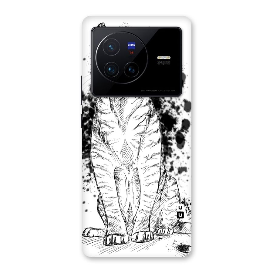 Tiger Wink Back Case for Vivo X80