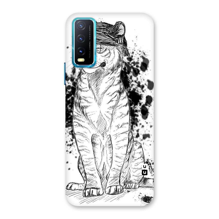 Tiger Wink Back Case for Vivo Y20G