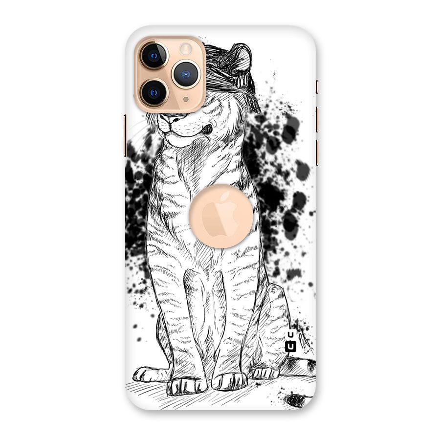 Tiger Wink Back Case for iPhone 11 Pro Max Logo Cut
