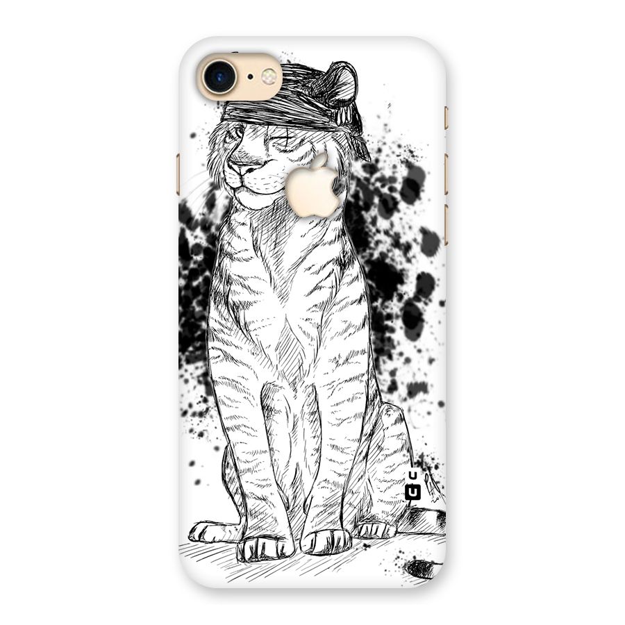 Tiger Wink Back Case for iPhone 7 Apple Cut