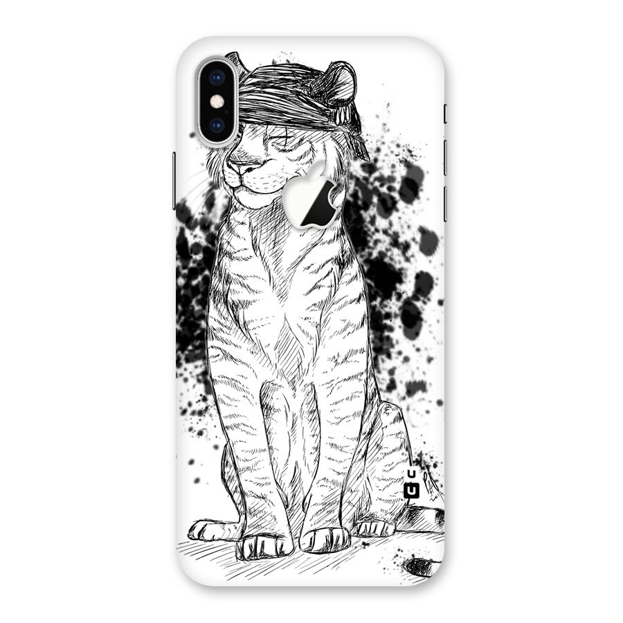 Tiger Wink Back Case for iPhone XS Max Apple Cut