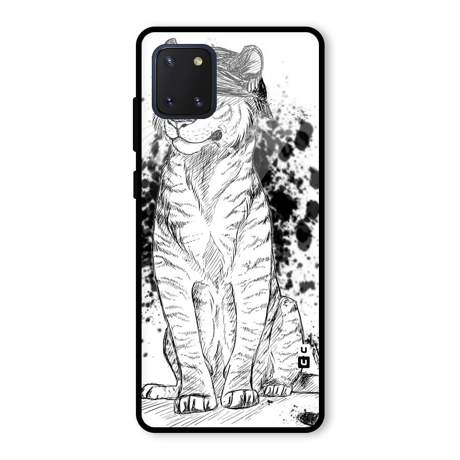 Tiger Wink Glass Back Case for Galaxy Note 10 Lite
