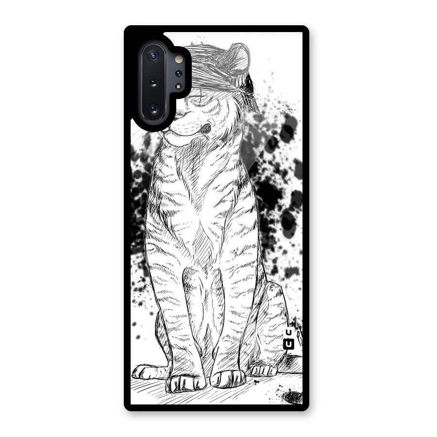 Tiger Wink Glass Back Case for Galaxy Note 10 Plus