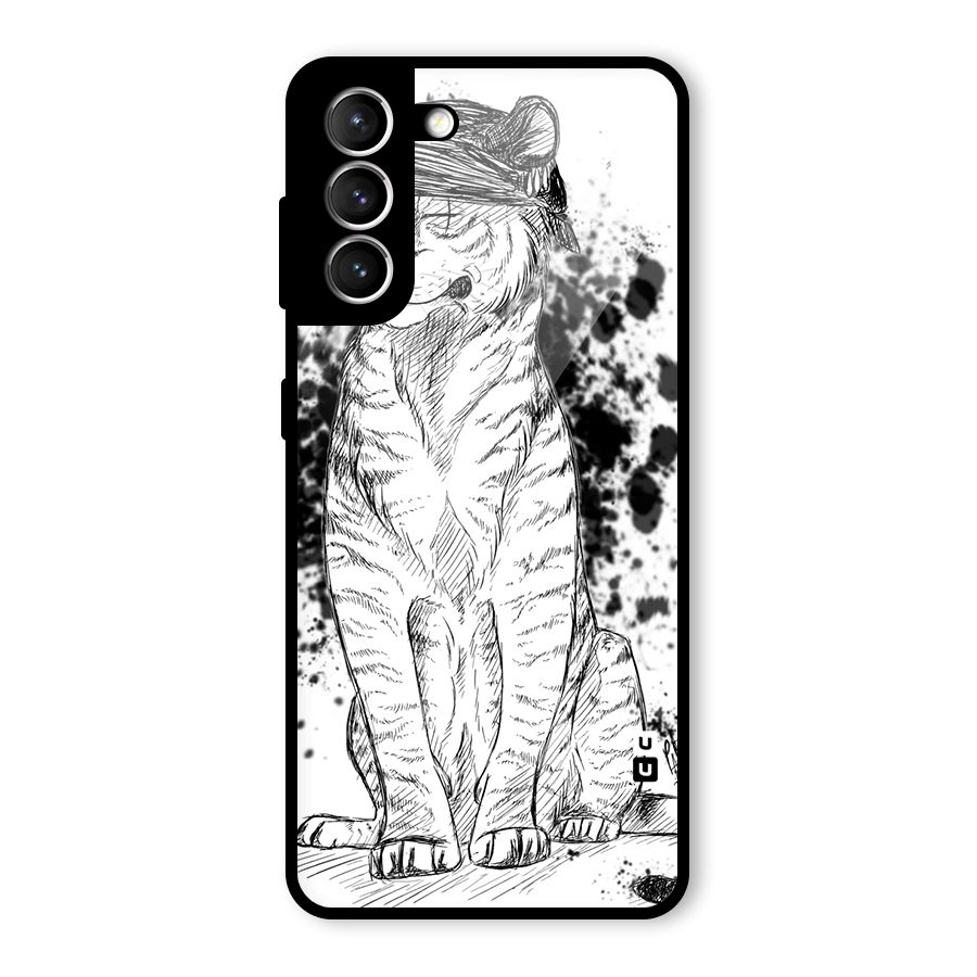 Tiger Wink Glass Back Case for Galaxy S21 5G