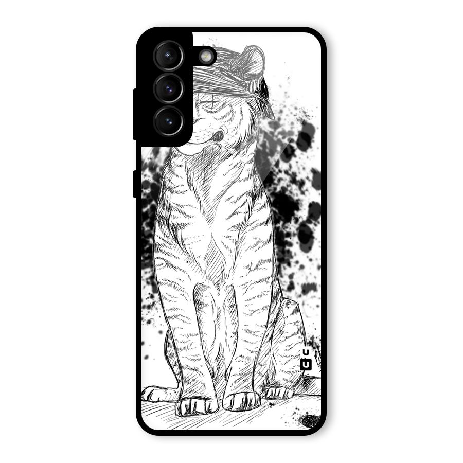 Tiger Wink Glass Back Case for Galaxy S21 Plus