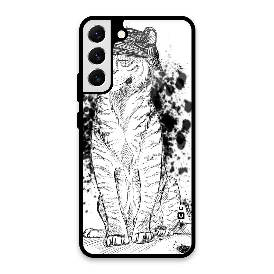 Tiger Wink Glass Back Case for Galaxy S22 Plus 5G