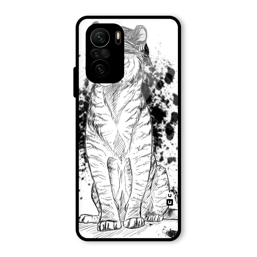 Tiger Wink Glass Back Case for Mi 11X Pro