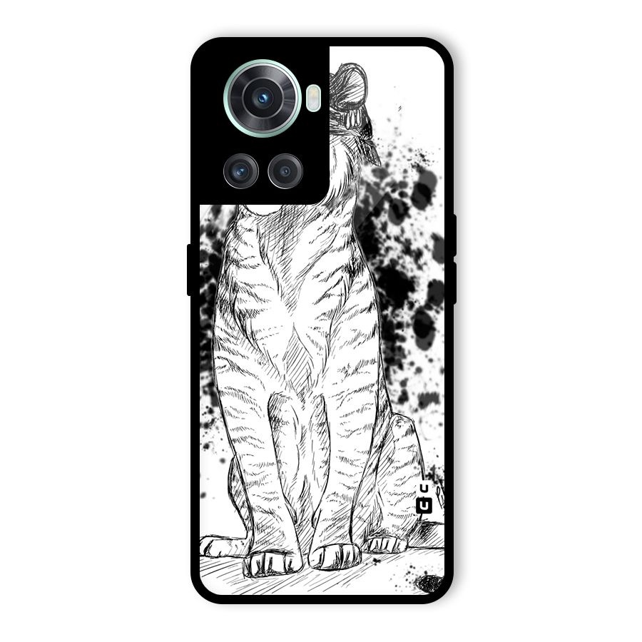 Tiger Wink Glass Back Case for OnePlus 10R